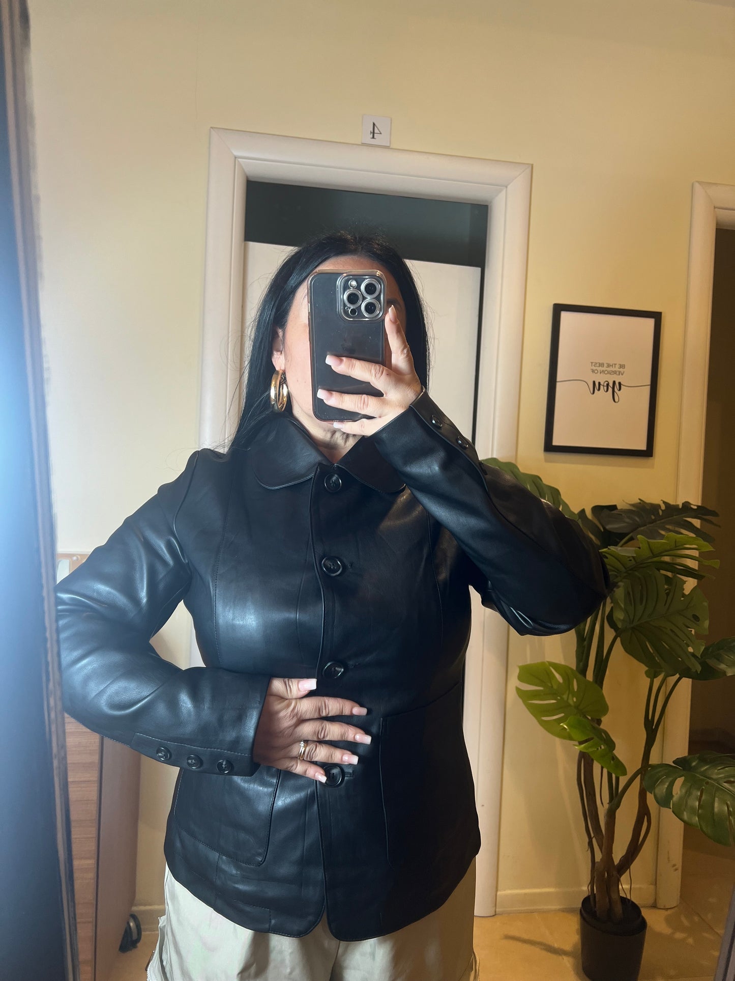 giacca ecopelle zara inspired