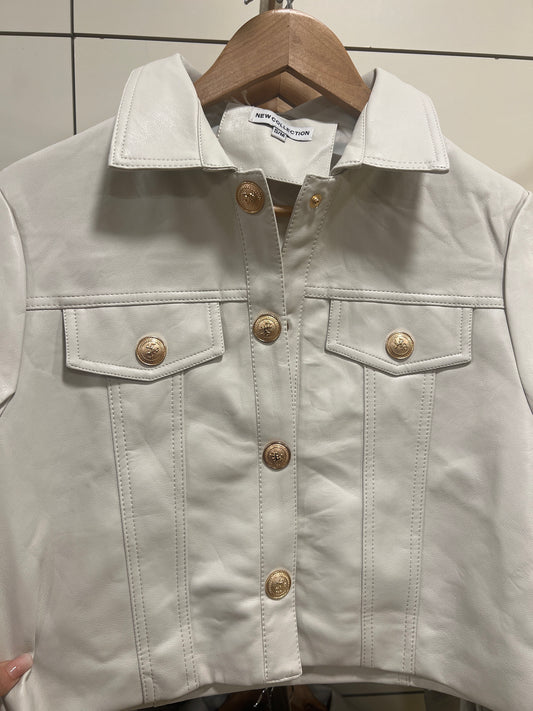 Giacca ecopelle Zara inspired